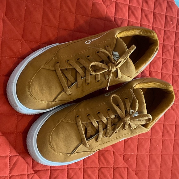 Nike Shoes - Nike Women’s Mustard Brown Low-Top Sneakers